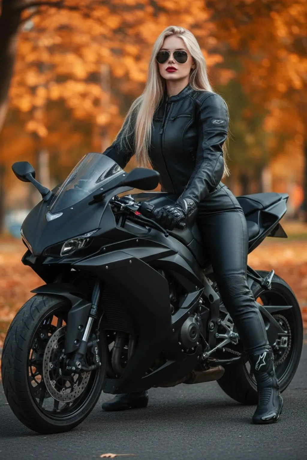 Modella accanto a un'auto sportiva su una strada