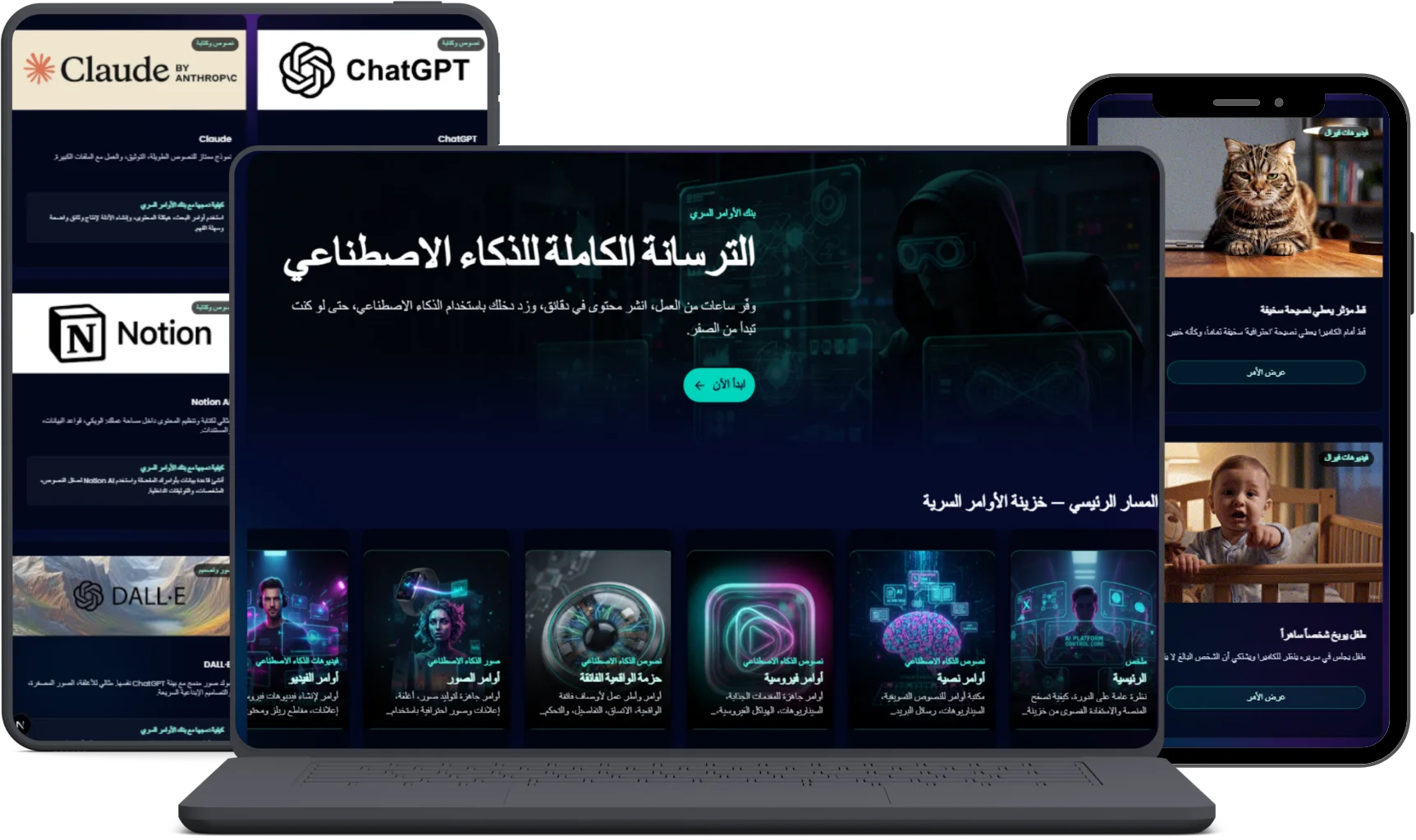 نموذج عرض بنك الأوامر السري على الشاشة