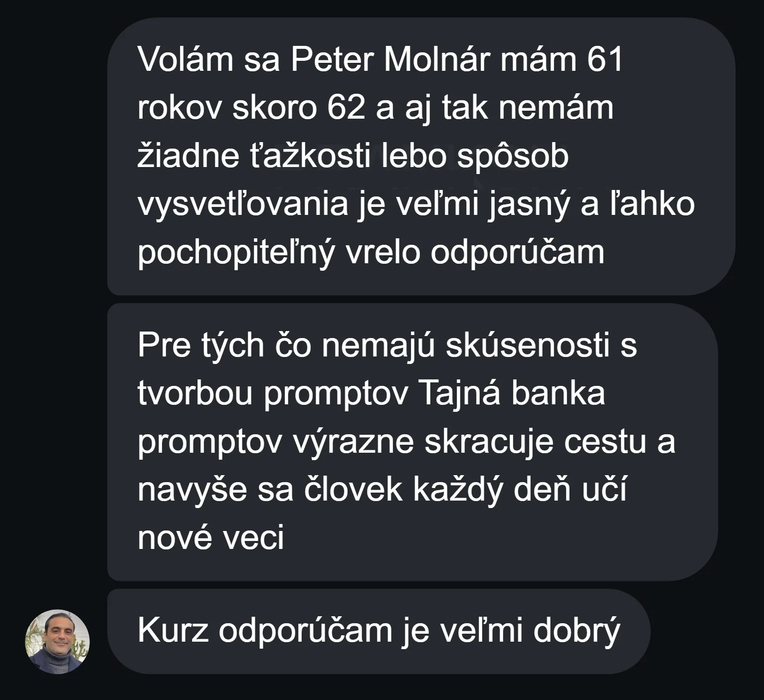 Testimonio 1 de Banco Secreto de Prompts