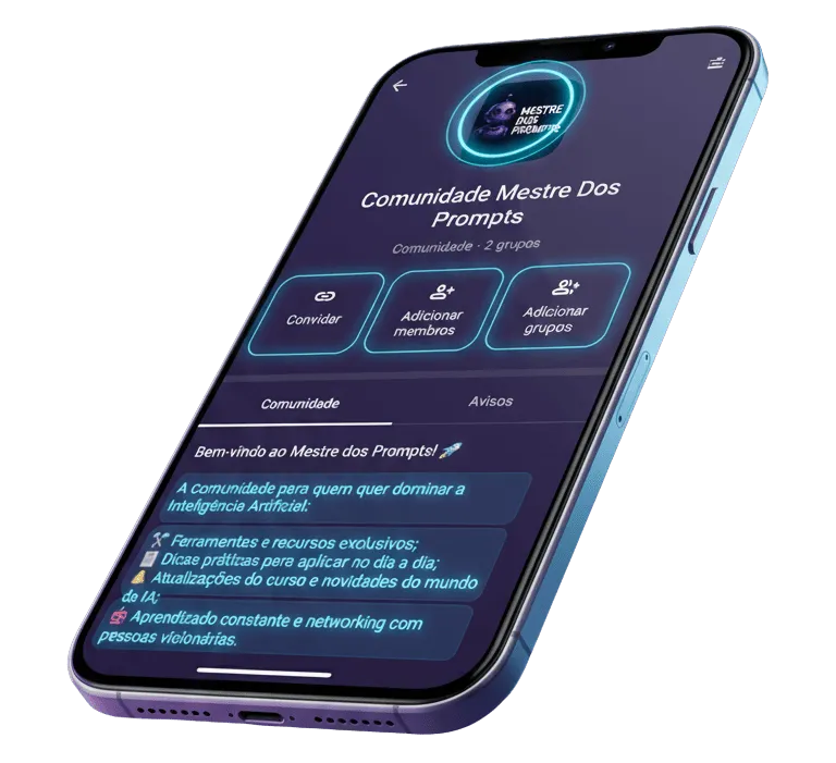 Mobilde VIP topluluk alanı görünümü