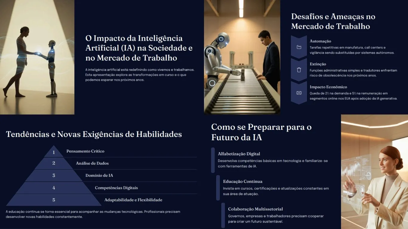 Yapay zeka ile oluşturulmuş profesyonel sunum ve materyal