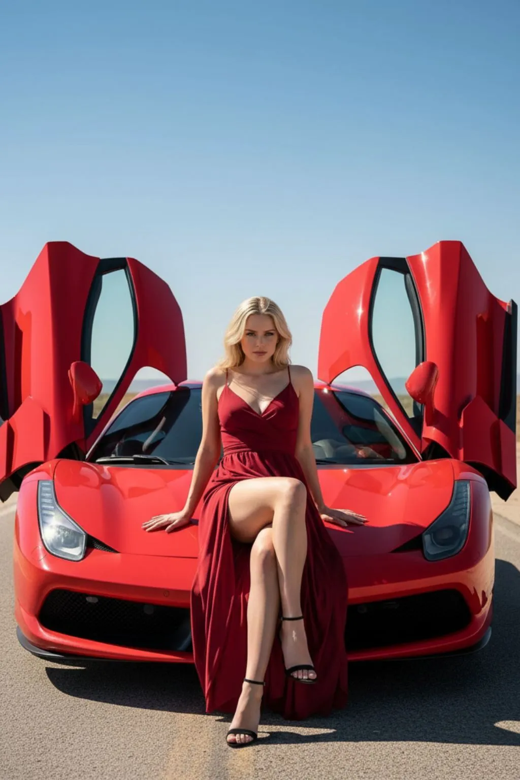 Arka planı bulanık stilize portre