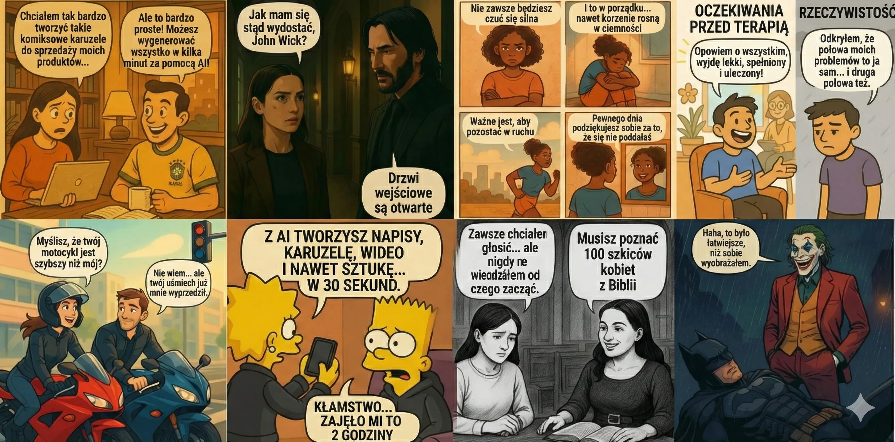 Przykłady viralowych karuzel